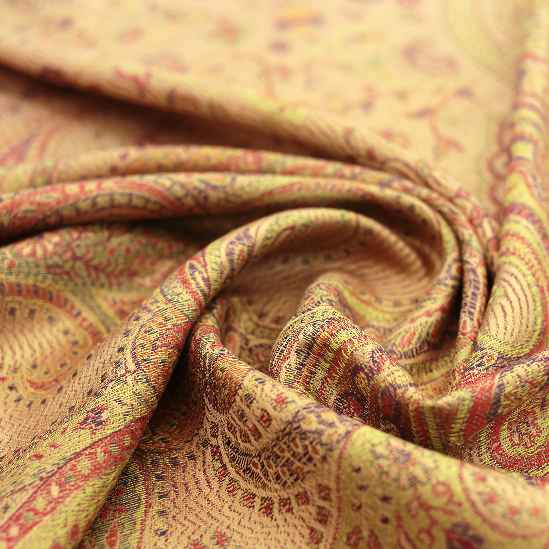 山形の絹 最上 米沢織り ショール⁉️ 絹100%-