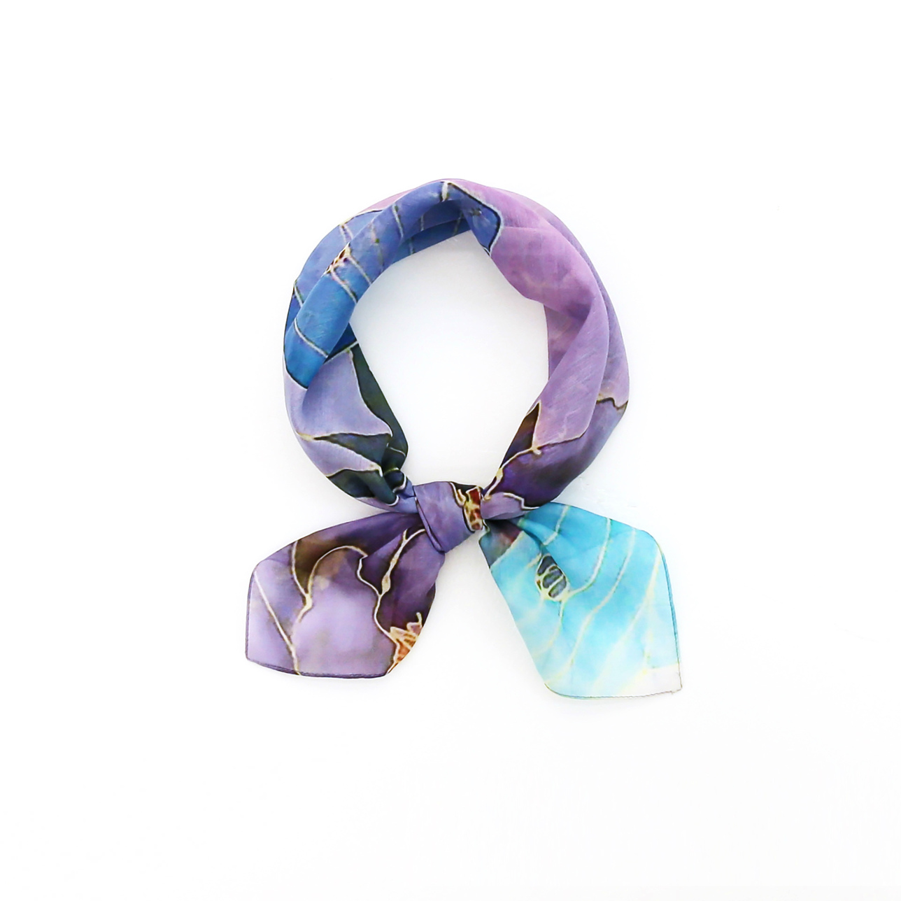 CHANEL シルクスカーフ 紫 花柄 Amazon.co.jp: 紫の花柄サテンシルクスカーフレディース両面両面