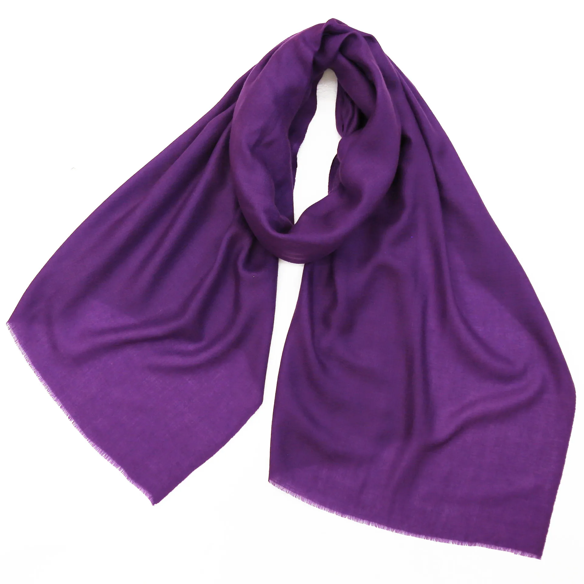 n100 エヌワンハンドレッド　カシミアストール　紫　パープル カシミヤ100%ストール/大判/紫|ストール専門店NaturalLounge