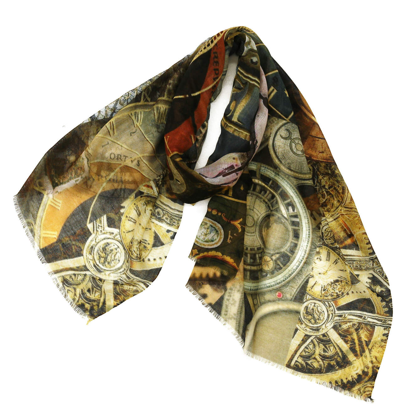 ウールシルクストール/大判/薄手/英字/ゴールド/メンズ|ストール専門店